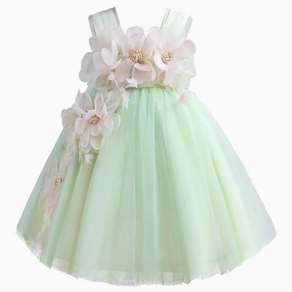 Tullen Baby Mint Green Floral Tulle Dress Size 1 year - www.greenwatershopping.com Tullen Baby Mint Green Floral Tulle Dress Size 1 year - www.greenwatershopping.com